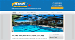 Desktop Screenshot of bradonscreenenclosures.com